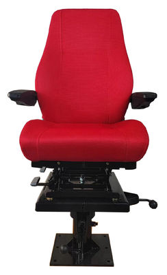 360 Rotate Train Driver Seat Red Static Seat S802 ฐานปรับได้