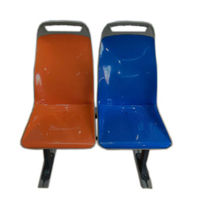 ที่นั่งรถบัสเมืองคู่เดียว สีส้ม สีฟ้า ที่นั่งรถบัสสาธารณะ ABS พลาสติก